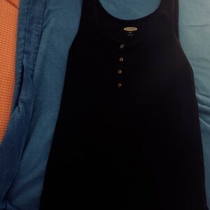 Old Navy Black Ribbed Tank Top